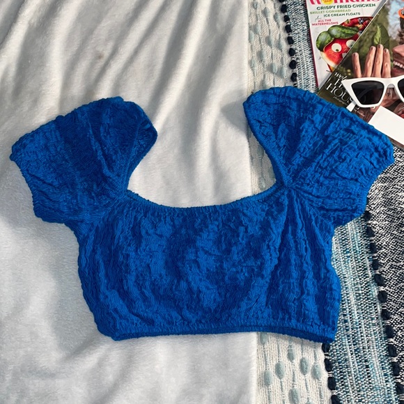 Zara Textures Crop Top - Small - Picture 1 of 5